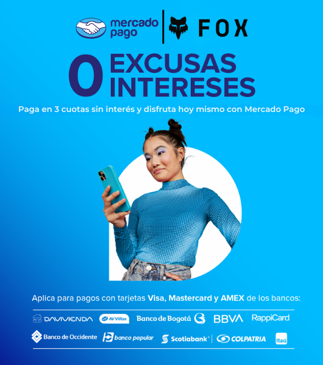 3 CUOTAS SIN INTERÉS EN FOX COLOMBIA