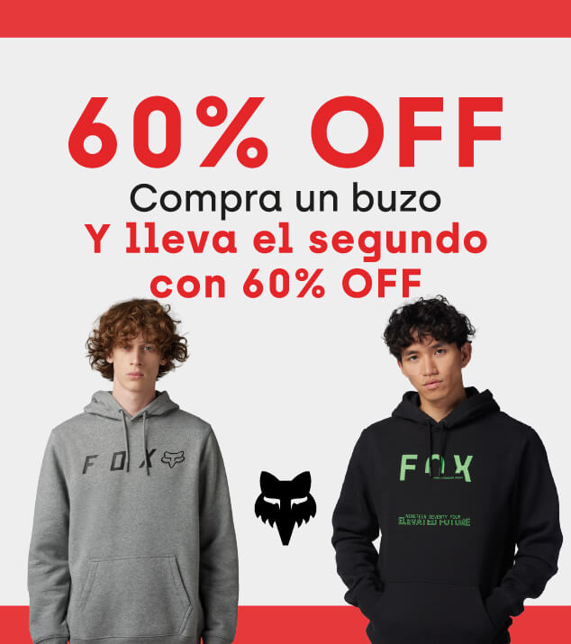 60% OFF EN BUZOS FOX