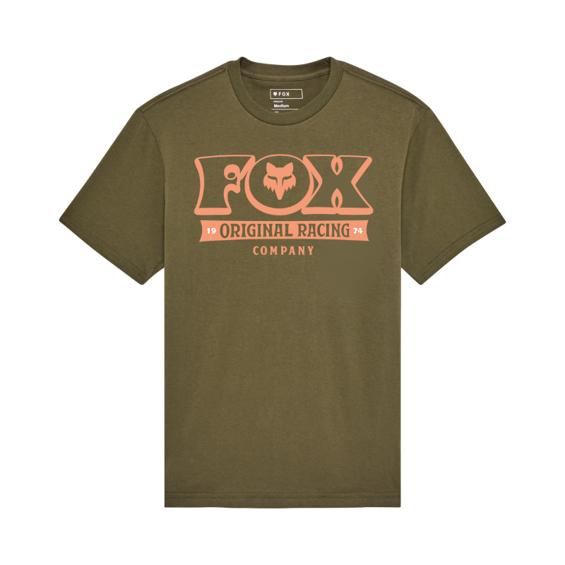 CAMISETA FOX BANNER SS PREMIUM [VERDE/NARANJA]