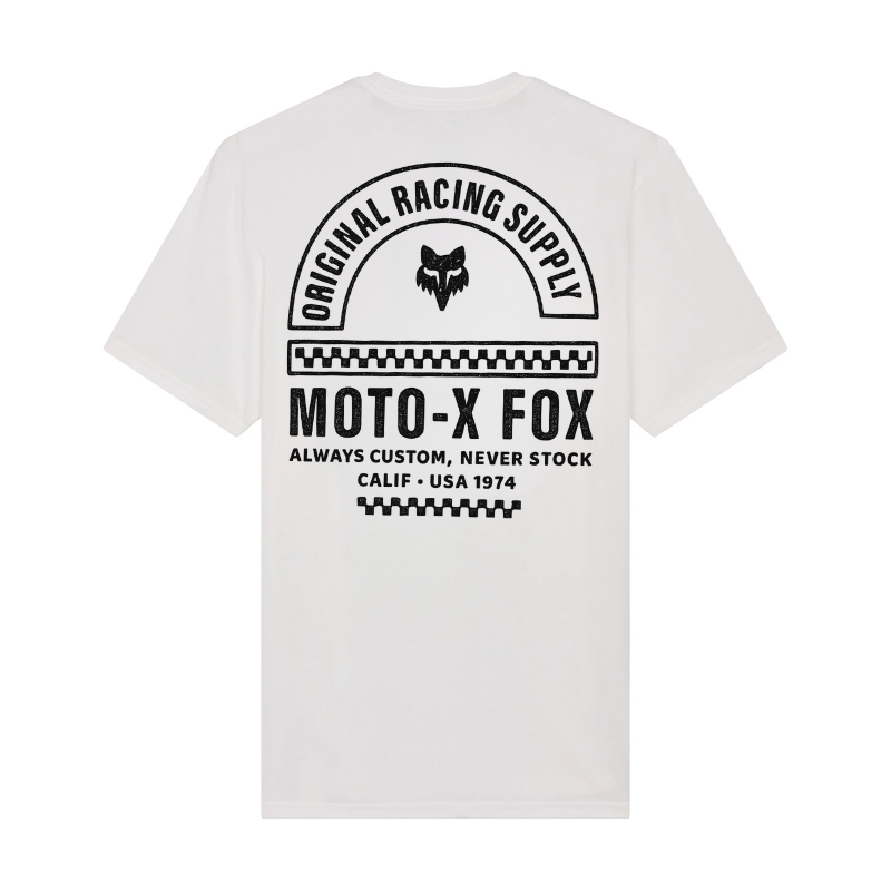 CAMISETA FOX FINISH LINE SS PREMIUM [BLANCO] (PARA NIÑOS)
