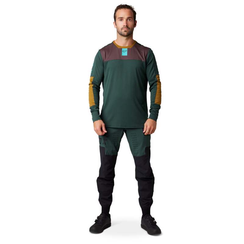 JERSEY FOX DEFEND FOXHEAD LS [AZUL MARINO]