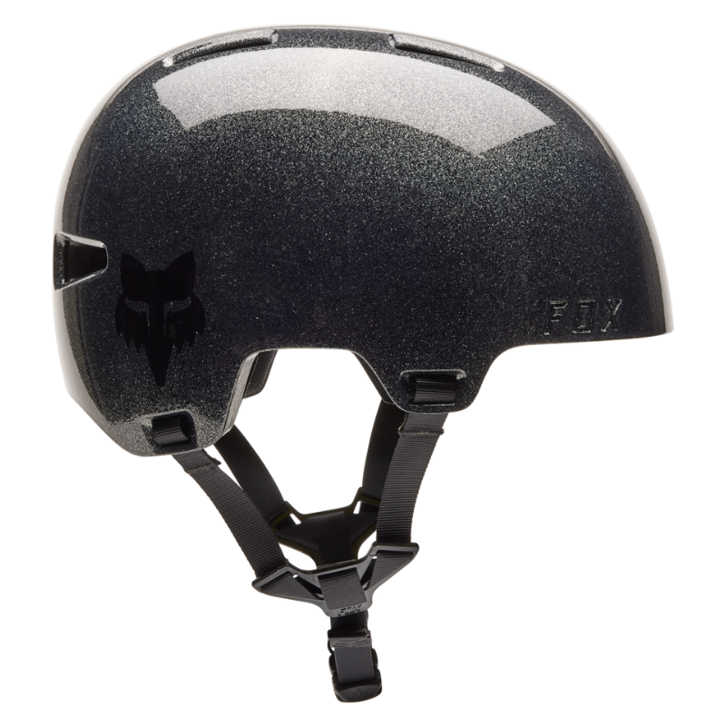 CASCO FOX FLIGHT SILVER METAL CE [NEGRO BRILLANTE]