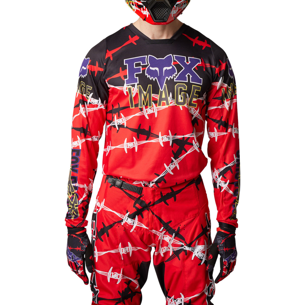 JERSEY FOX 180 BARBED WIRE SE [ROJO]