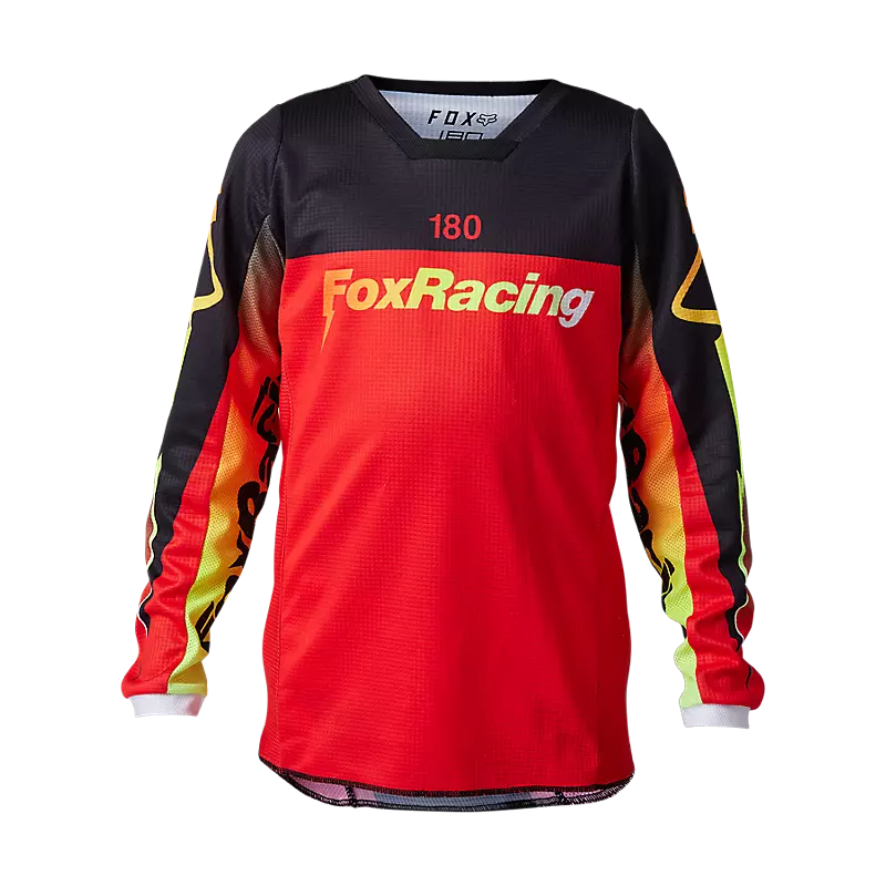 JERSEY FOX 180 STATK PARA NIÑOS [FLO RED]