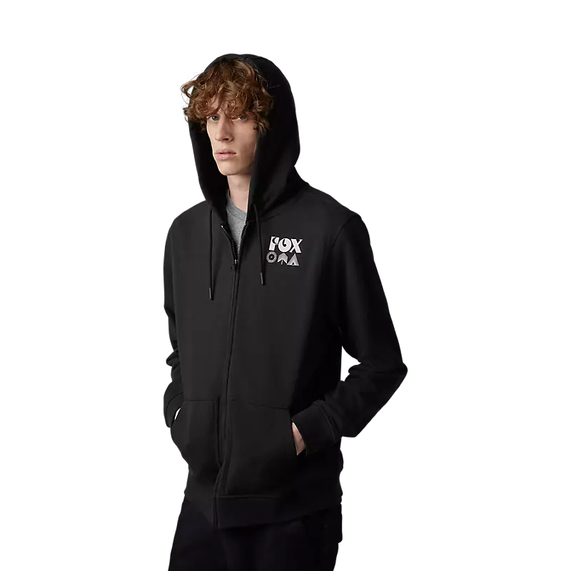 BUZO FOX ROCKWILDER ZIP (NEGRO/PINK)
