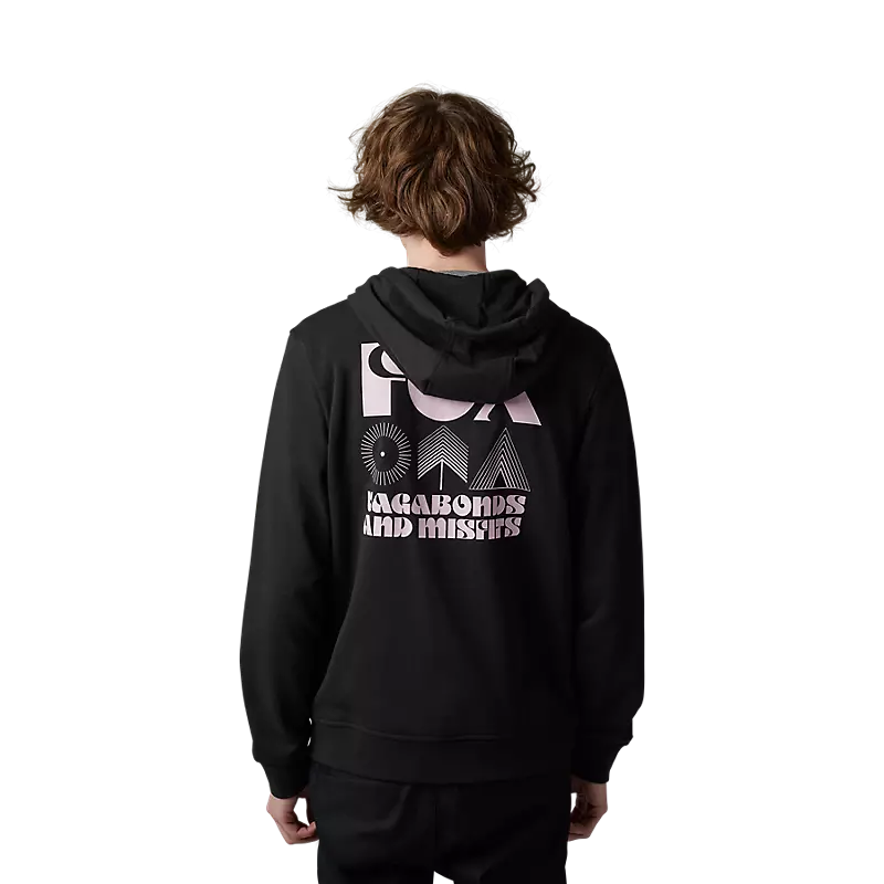 BUZO FOX ROCKWILDER ZIP (NEGRO/PINK)
