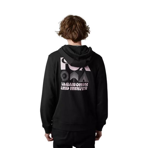 BUZO FOX ROCKWILDER ZIP (NEGRO/PINK)