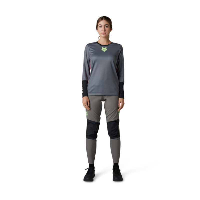 JERSEY FOX DEFEND RACE LS [GRIS] (PARA DAMA)