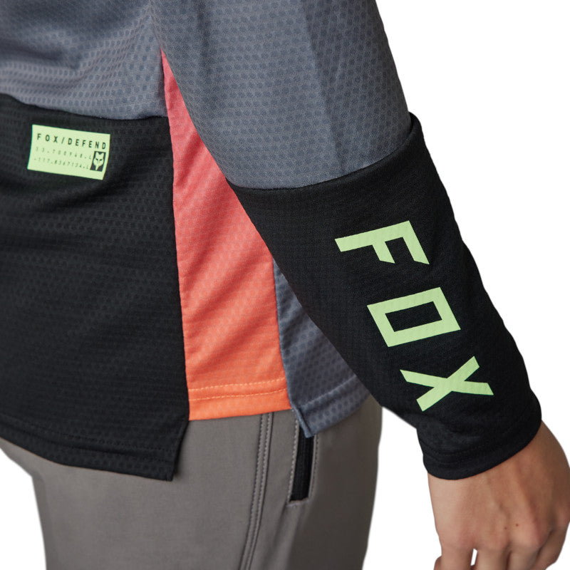 JERSEY FOX DEFEND RACE LS [GRIS] (PARA DAMA)