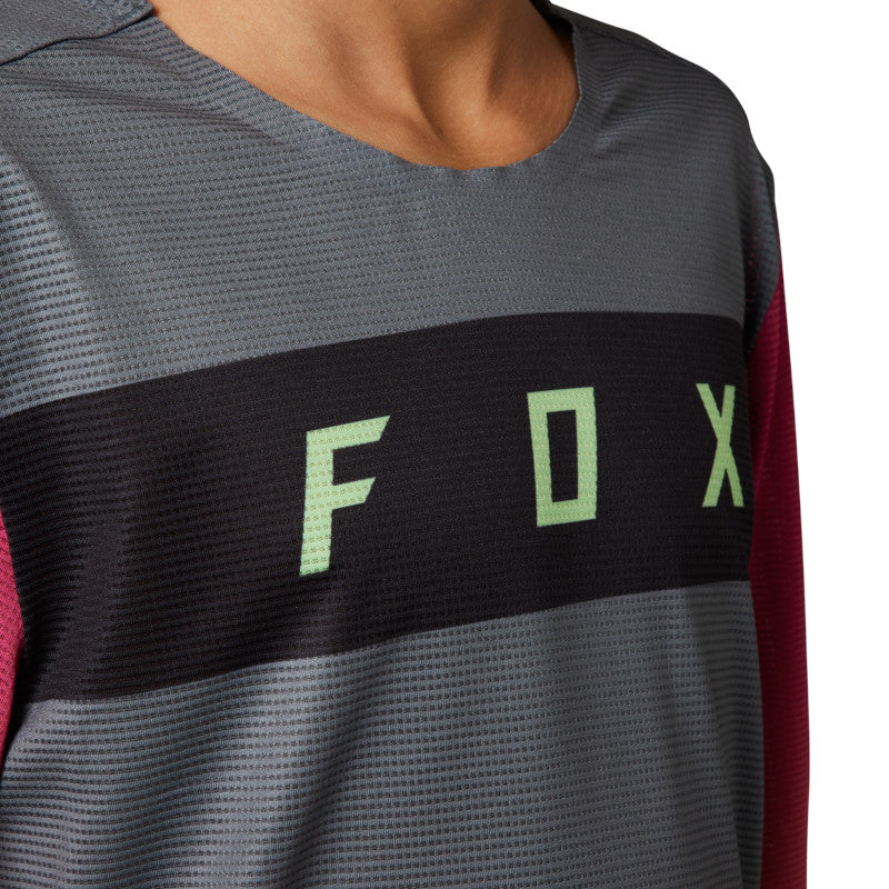 JERSEY FOX FLEXAIR LS [GRIS] (PARA NIÑOS)