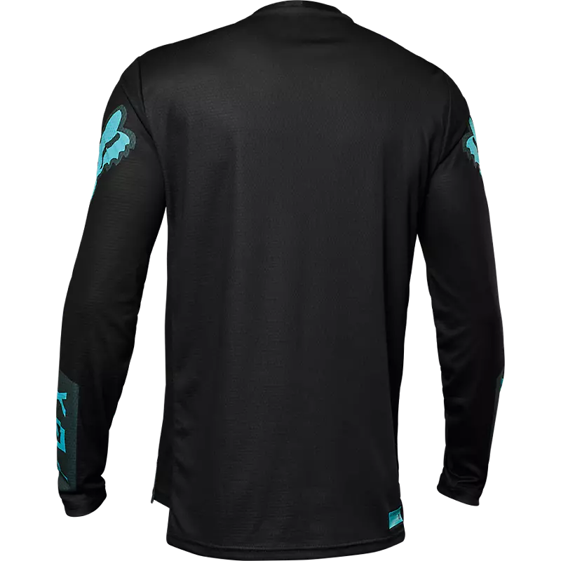 JERSEY FOX DEFEND LS "RACE" [NEGRO] (PARA NIÑOS)