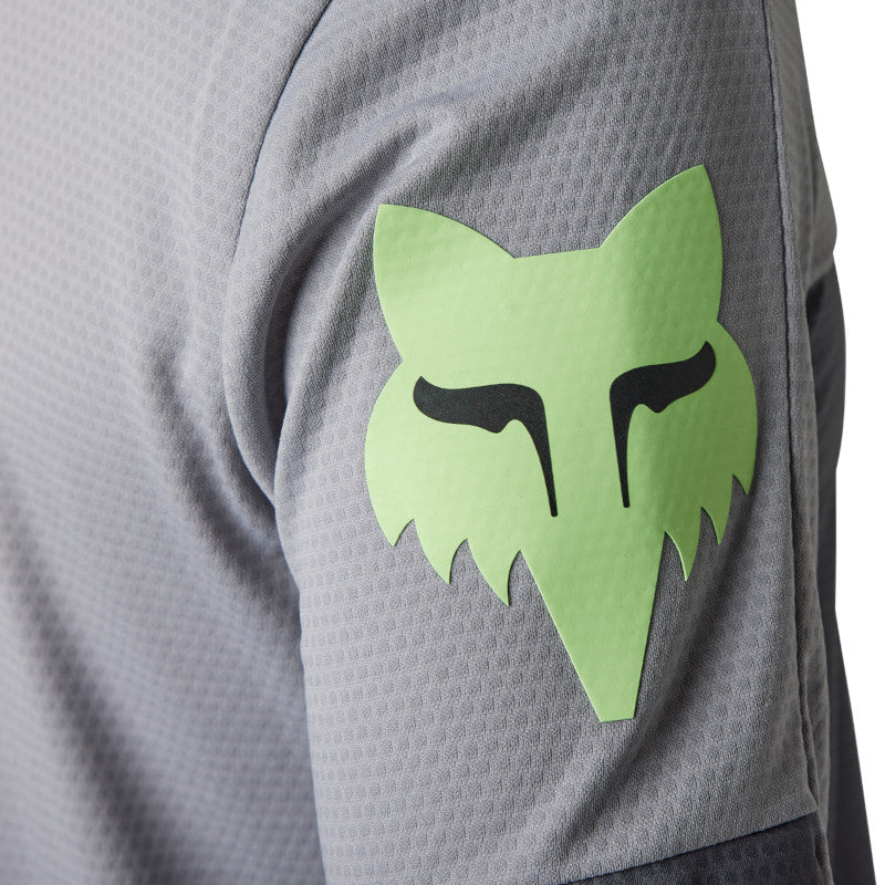 JERSEY FOX DEFEND LS CEKT [GRIS/VERDE]