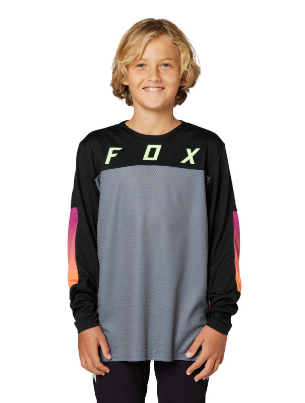 JERSEY FOX DEFEND LS RACE [NEGRO] (PARA NIÑOS)