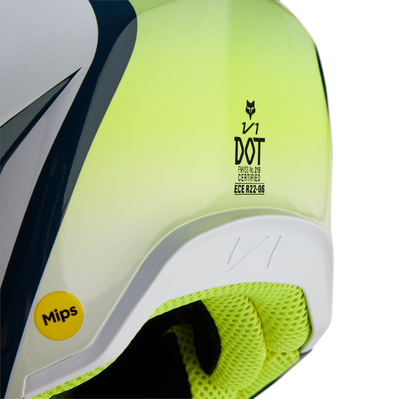 CASCO FOX V1 FLORA [AZUL]