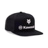 GORRA FOX X KAWASAKI SNAPBACK [NEGRO]