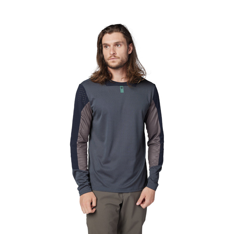 JERSEY FOX DEFEND LS [GRIS OSCURO]