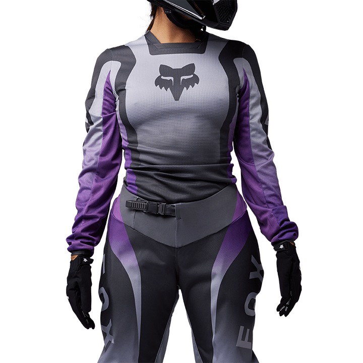UNIFORME FOX 180 LEAN [NEGRO/MORADO] (PARA DAMA) – Fox Racing Colombia