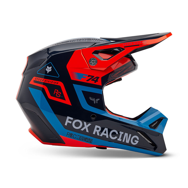 CASCO FOX V1 RACE SPEC [AZUL] (PARA NIÑOS)