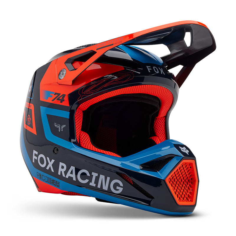 CASCO FOX V1 RACE SPEC [AZUL] (PARA NIÑOS)