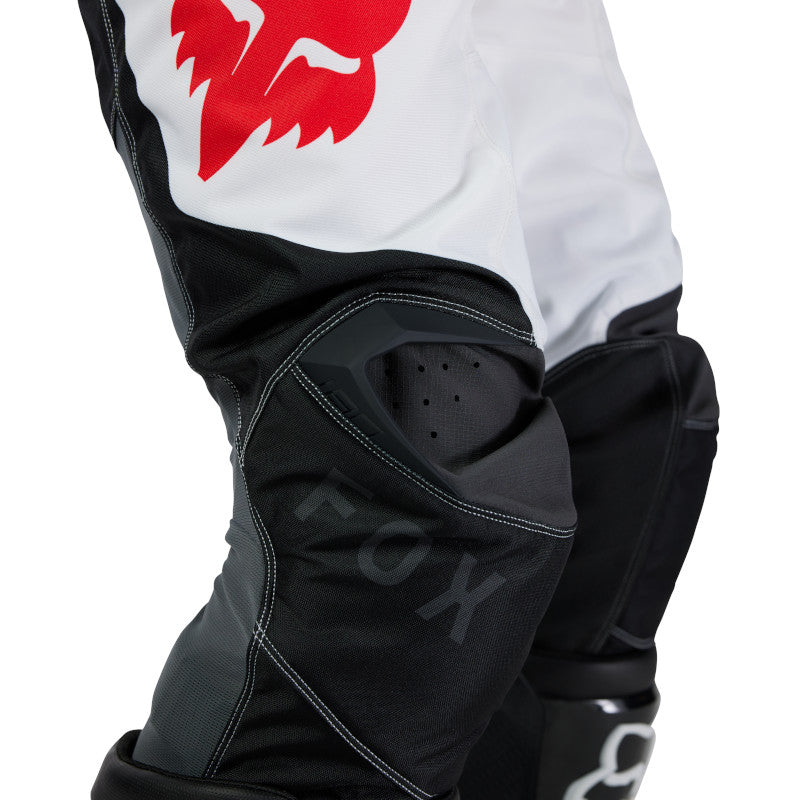 PANTALON FOX 180 FLOW [BLANCO/ROJO]