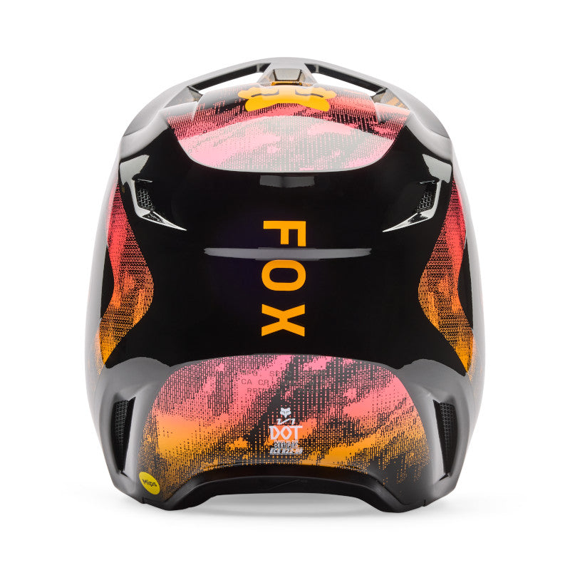 CASCO FOX V1 KAIROS [NEGRO/NARANJA]