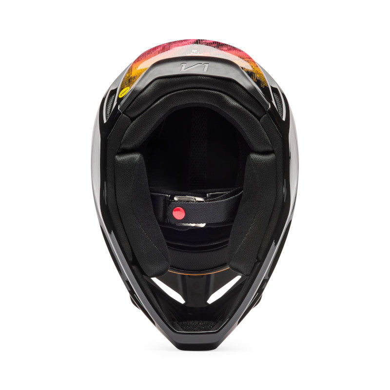 CASCO FOX V1 KAIROS [NEGRO/NARANJA]