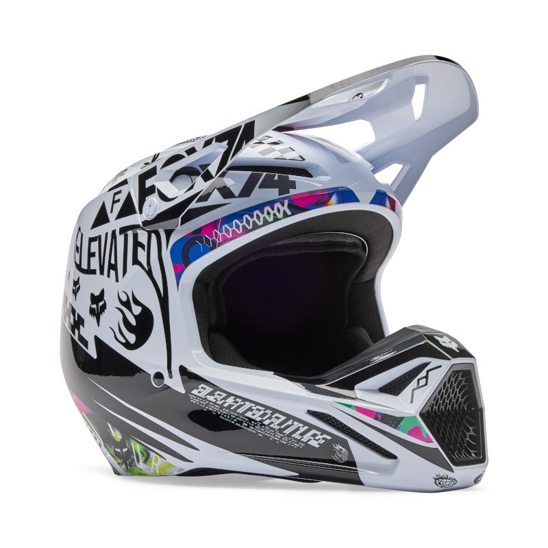 CASCO FOX V1 IMAGE COSMO [BLANCO/NEGRO]