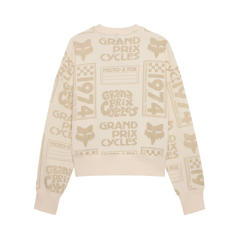 BUZO FOX CIRCA 74 OVERSIZED [CREMA] (PARA DAMAS)