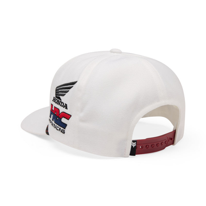 GORRA FOX X HONDA SNAPBACK UNISEX [BLANCO/ROJO]