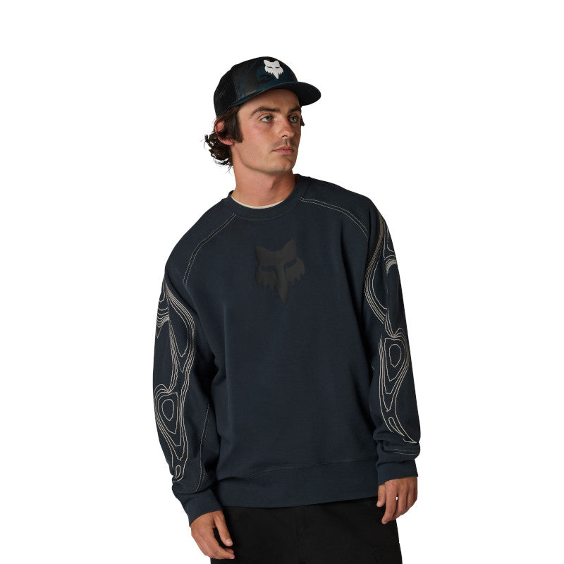 BUZO FOX VISION CREW OVERSIZED [AZUL OSCURO]