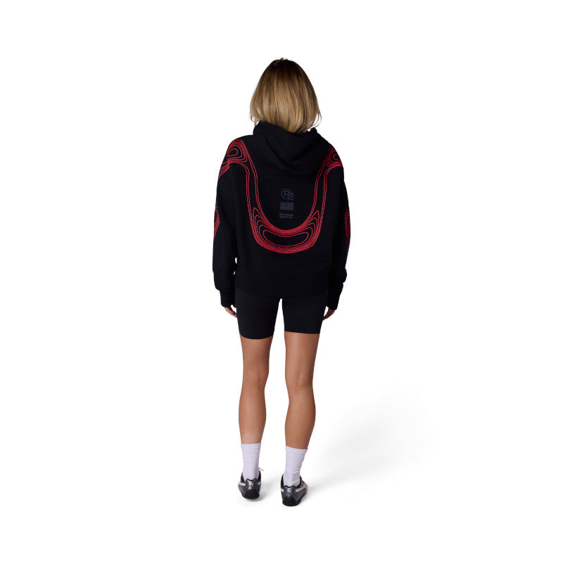 BUZO FOX VISION CREW OVERSIZED [NEGRO] (PARA MUJER)