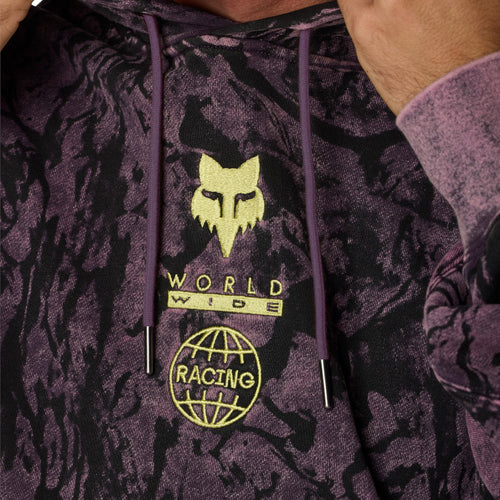 BUZO FOX IMAGE PRINT [MARRÓN/AMARILLO NEÓN]