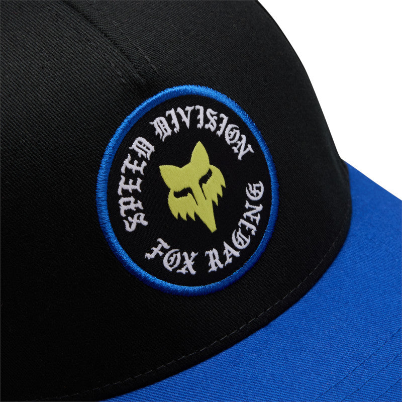 GORRA FOX BADGE SNAPBACK [NEGRO/AZUL] (PARA NIÑOS)