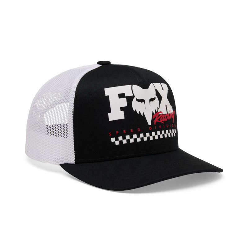GORRA FOX CHECKER TRUCKER [NEGRO] (PARA NIÑOS)