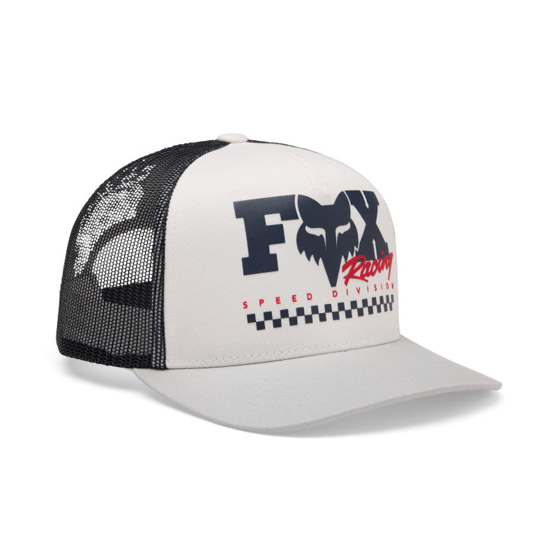 GORRA FOX CHECKER TRUCKER [GRIS/NEGRO] (PARA NIÑOS)