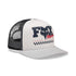 GORRA FOX CHECKER TRUCKER [GRIS/NEGRO]