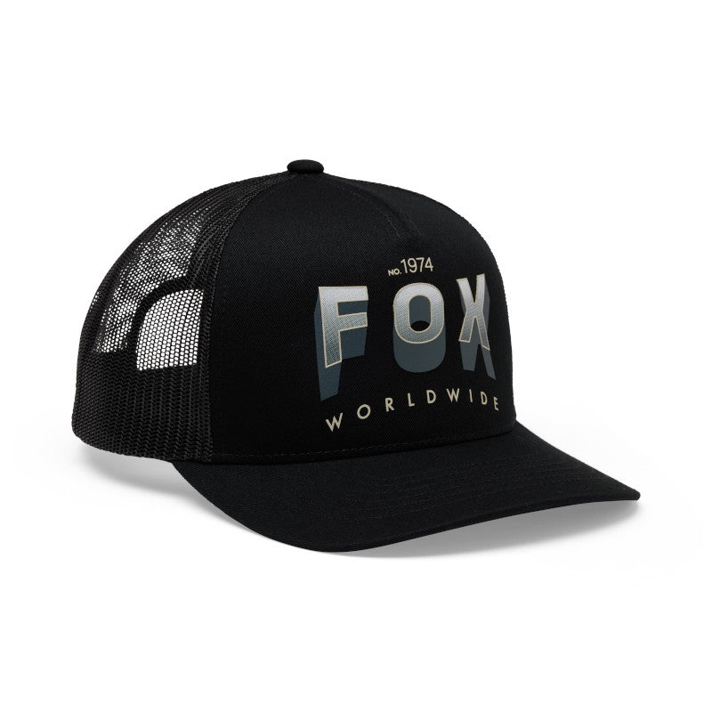 GORRA FOX BLOCK MESH TRUCKER UNISEX [NEGRO]