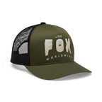 GORRA FOX BLOCK MESH TRUCKER UNISEX [VERDE OSCURO]