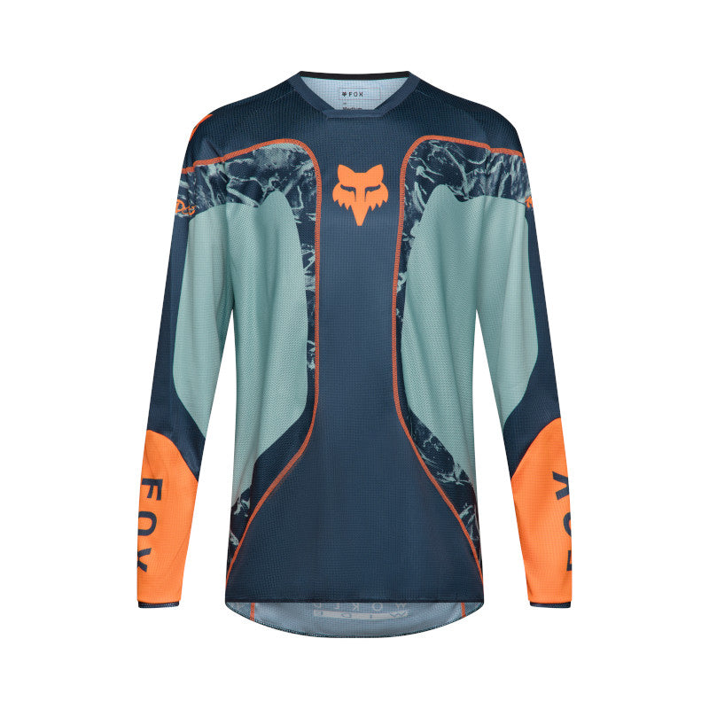 JERSEY FOX 180 IMAGE PRINT[AZUL/NARANJA]