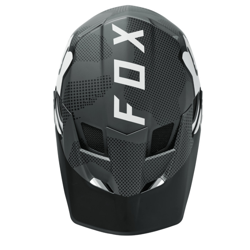 CASCO FOX RAMPAGE COMP [NEGRO/BLANCO]
