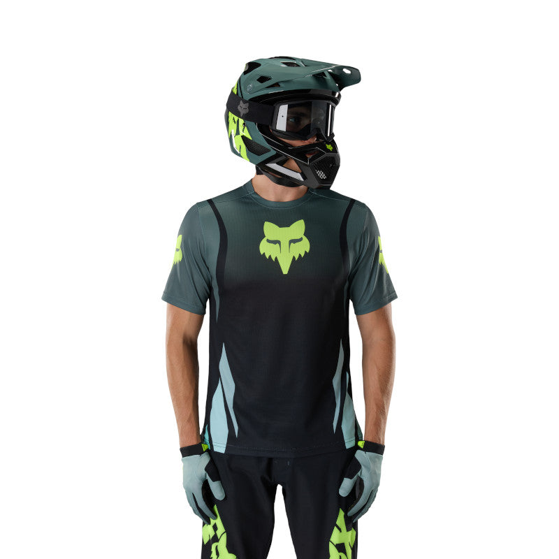 JERSEY FOX RANGER SS FOUNDRY [NEGRO/VERDE OSCURO]
