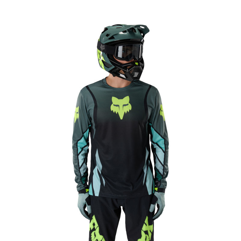 JERSEY FOX RANGER LS FOUNDRY [NEGRO/VERDE OSCURO]