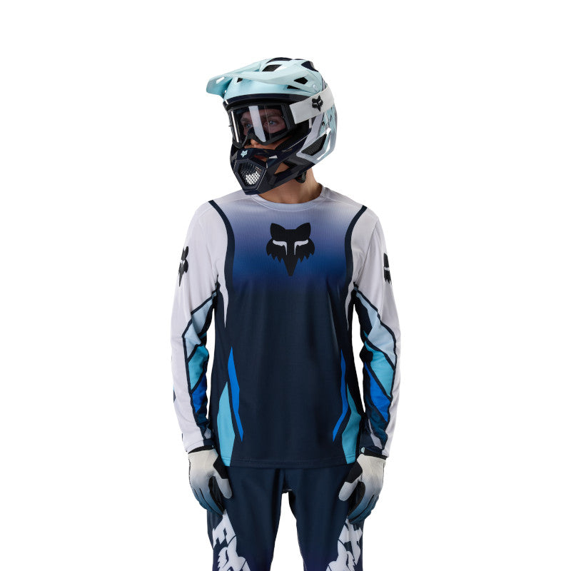 JERSEY FOX RANGER LS FOUNDRY [BLANCO/AZUL]