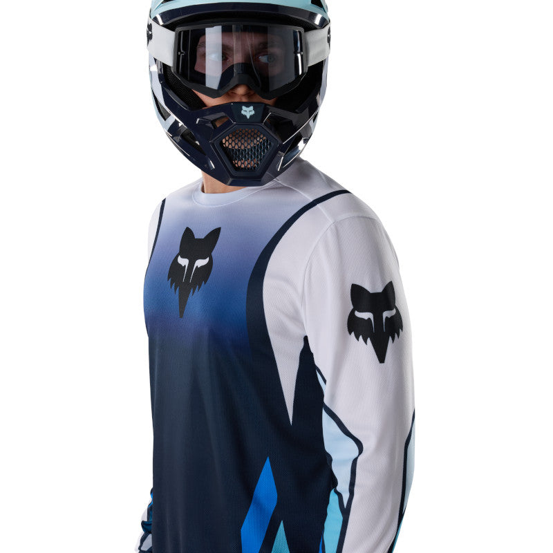 JERSEY FOX RANGER LS FOUNDRY [BLANCO/AZUL]