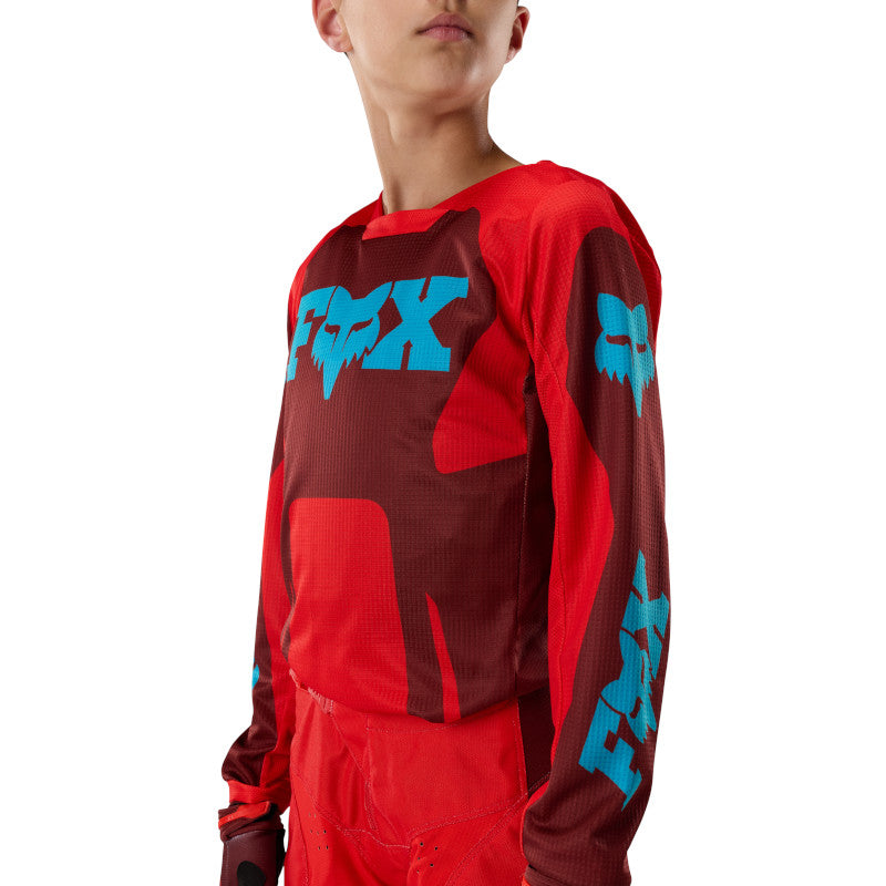 UNIFORME FOX RAID 180 [ROJO] (PARA NIÑOS)