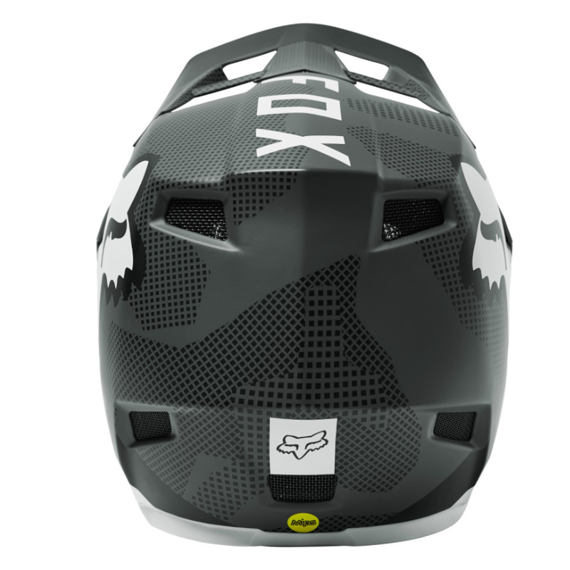 CASCO FOX RAMPAGE COMP [NEGRO/BLANCO]