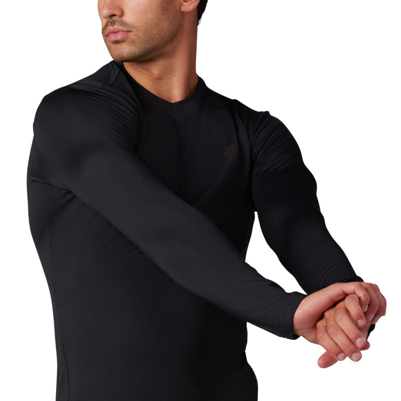 JERSEY FOX TECBASE FIRE LS [NEGRO]