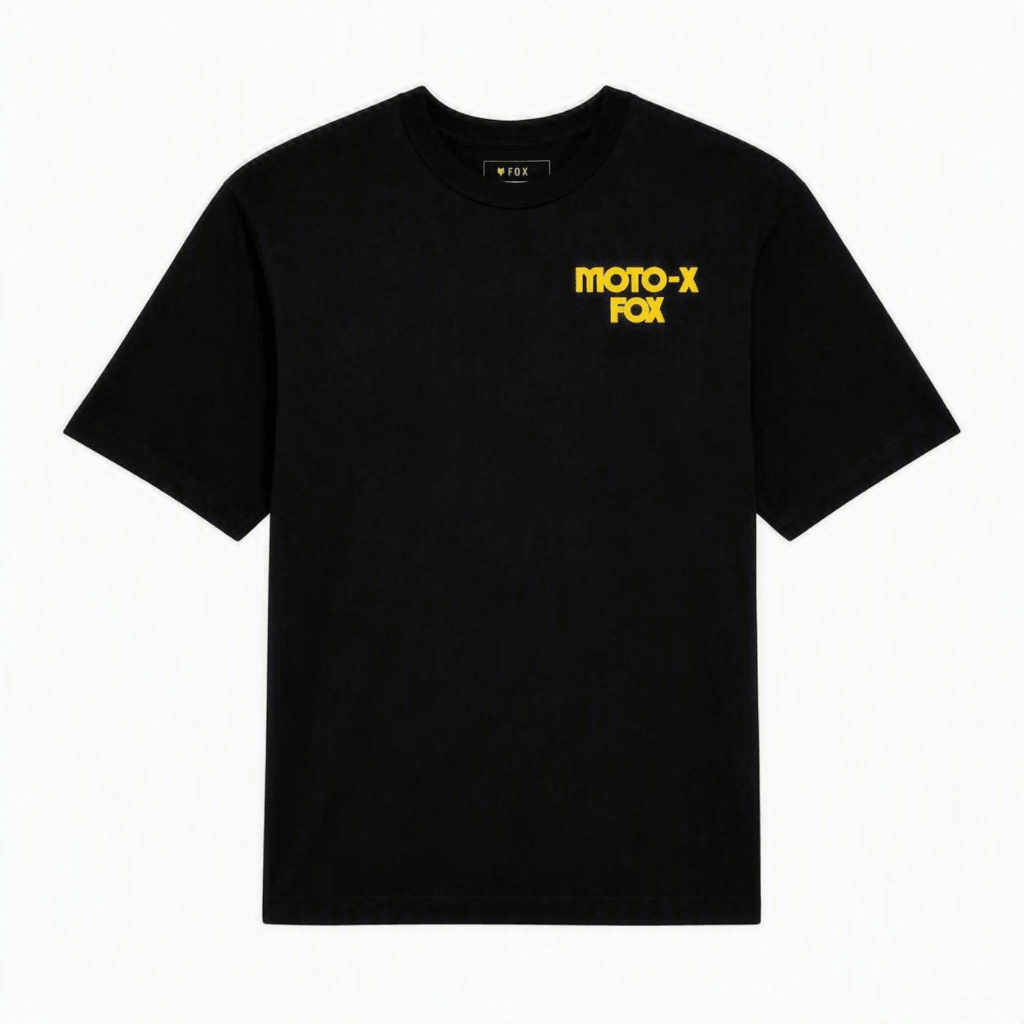 CAMISETA FOX MOTO - X HEAVYWEIGHT OVERSIZED [NEGRO]