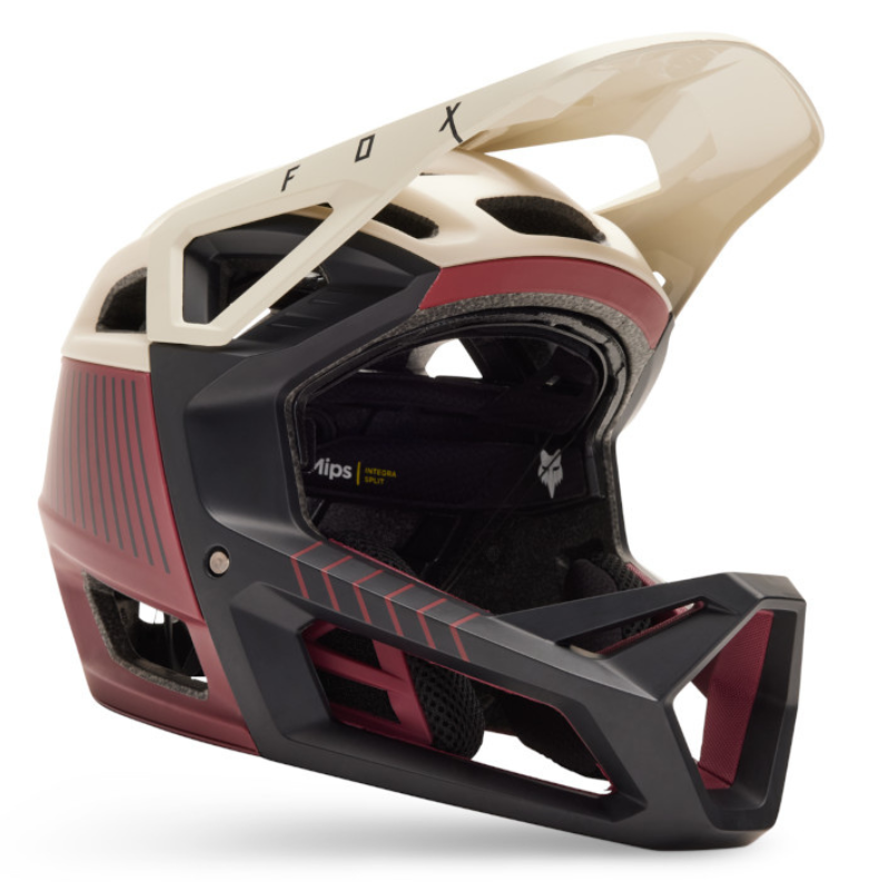 CASCO FOX PROFRAME RS MASH CE [VINOTINTO/BLANCO]