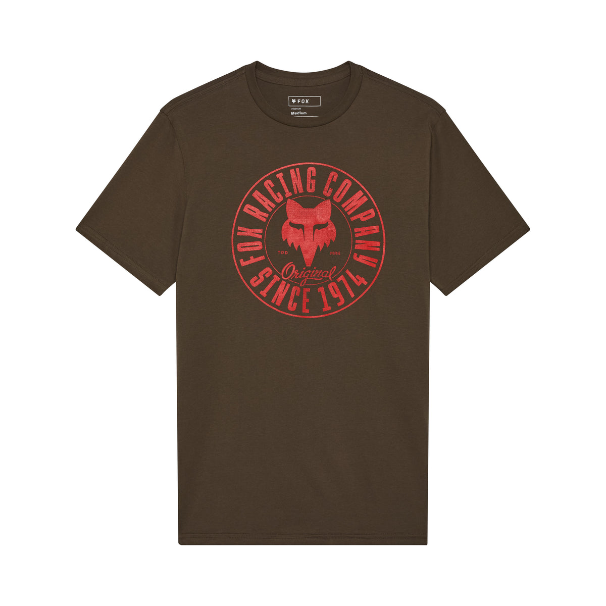 CAMISETA FOX EMBLEM SS PREMIUM [VERDE MILITAR]